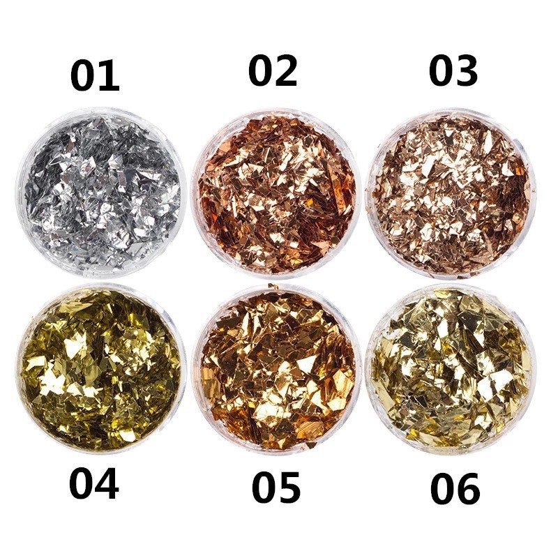 set 6 hu kim tuyen sequin 3D